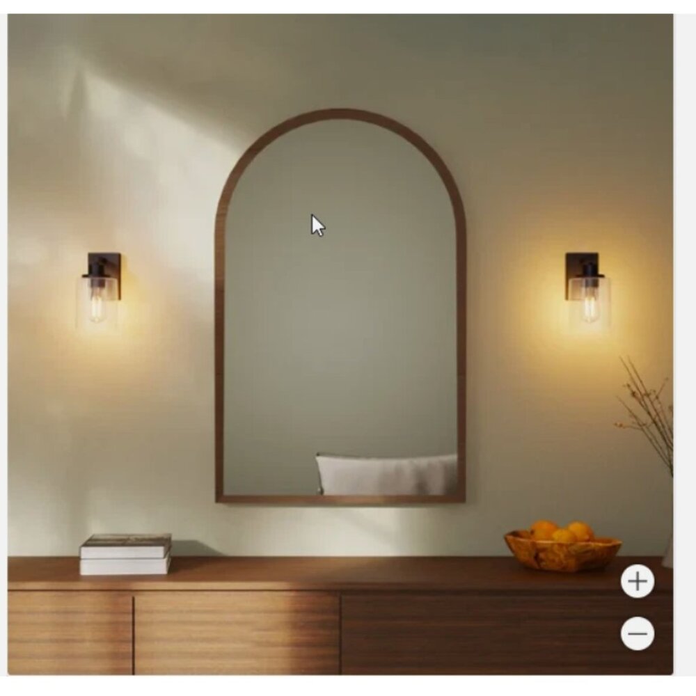 Globe Electric LED Rechargeable Glass Wall Sconce 2PK - Picture 7 of 8
